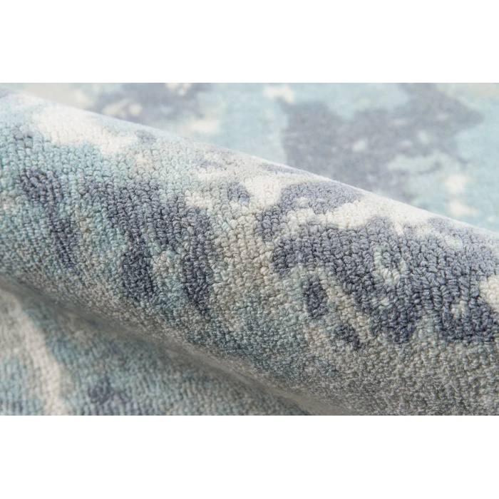 Momeni Illusions Area Rug IL-04 Blue 2'3 X 8' Runner