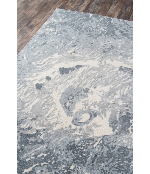 Momeni Illusions Area Rug IL-05 Grey 5' X 7'6