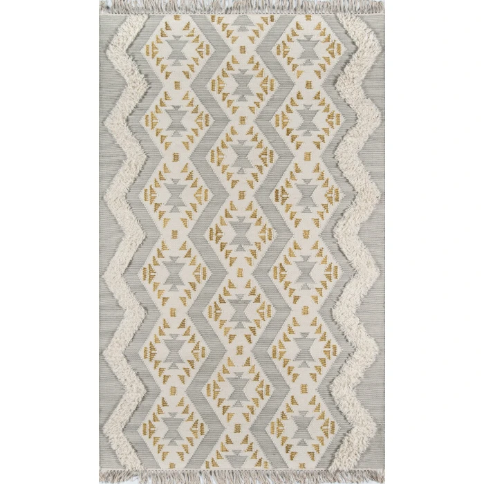 Momeni Indio Area Rug IND-1 Beverly Grey 5' X 7'