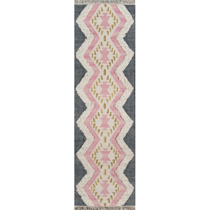 Momeni Indio Area Rug IND-1 Beverly Pink 5' X 7'