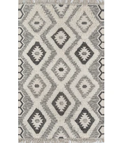 Momeni Novogratz Indio Ind-5 Black Area Rug 5 ft. X 7 ft. Rectangle