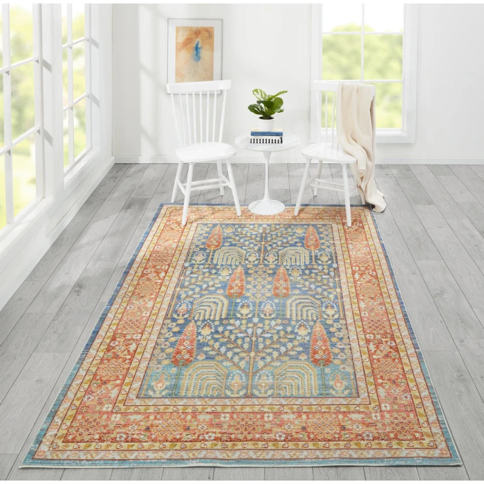 Momeni Isabella ISA-8 Blue 5'3" X 7'3" Area Rug