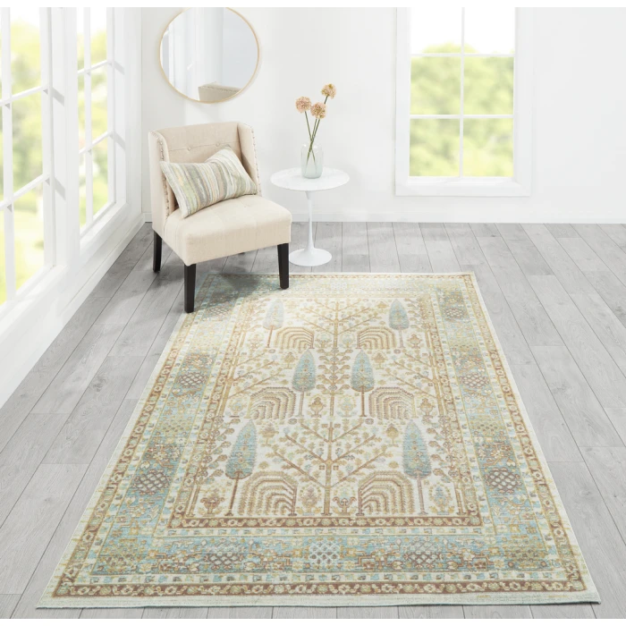 Momeni Isabella ISA-8 Ivory 5'3" X 7'3" Area Rug