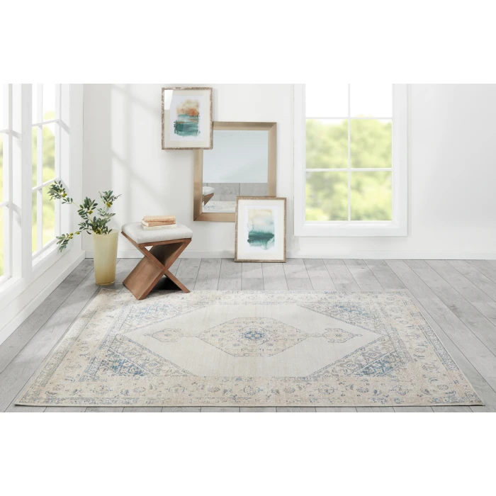Momeni Isabella ISA10 Blue 5'3" X 7'3" Area Rug