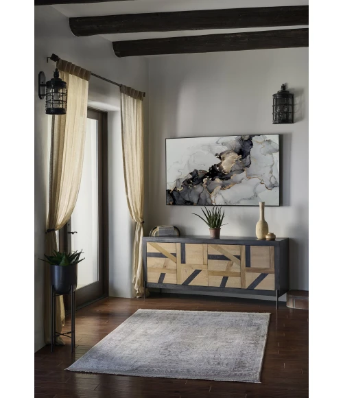 Momeni Izmir Grey IZ-10 2ft. X 3ft. Rect. Rug
