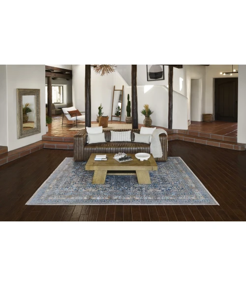Momeni Izmir IZ-11 Blue 2' X 3' Area Rug