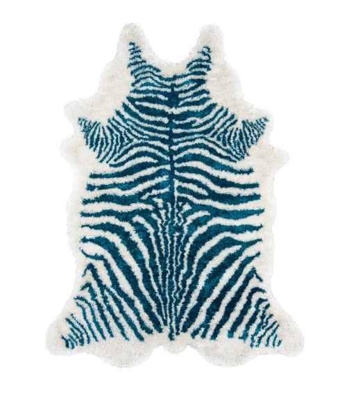 Momeni Kalahari Area Rug KAL-1 Domesticated Turquoise 7'6 X 9'6