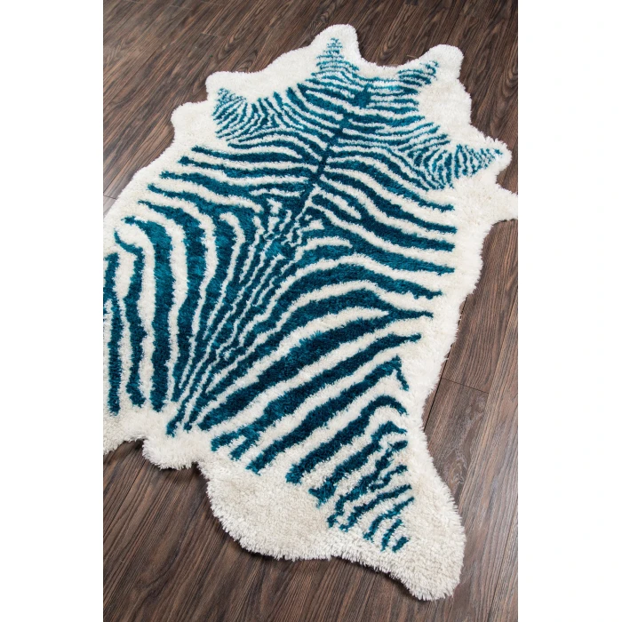 Momeni Kalahari Area Rug KAL-1 Domesticated Turquoise 7'6 X 9'6