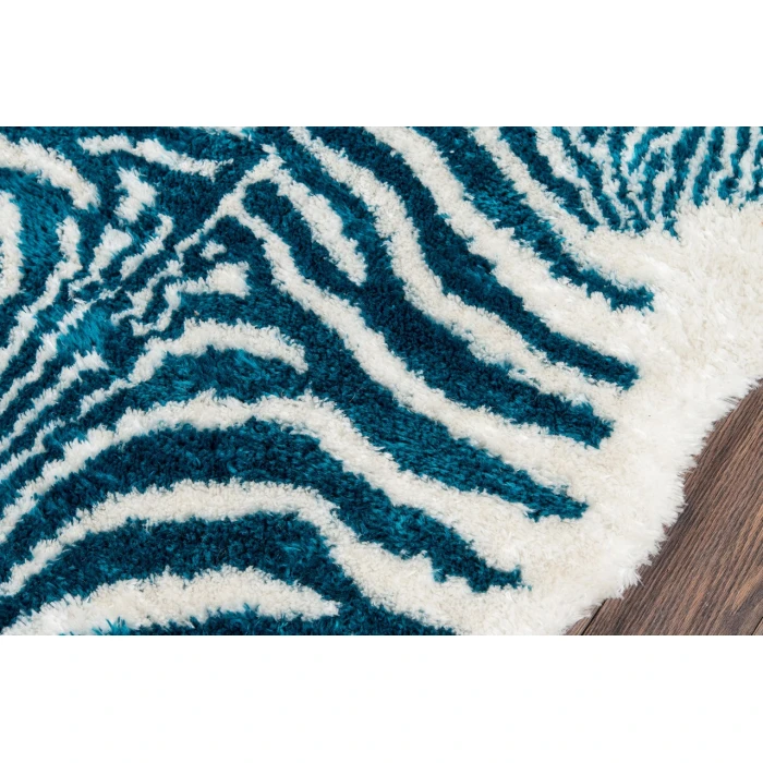 Momeni Kalahari Area Rug KAL-1 Domesticated Turquoise 7'6 X 9'6