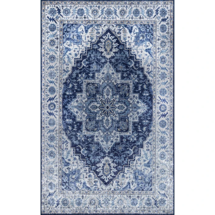 Momeni Karachi Area Rug KAR-8 Blue 3'6 X 5'6