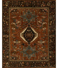 Momeni Karajeh KAJ-1 Red 10 ft. X 14 ft. Rectangle Rug