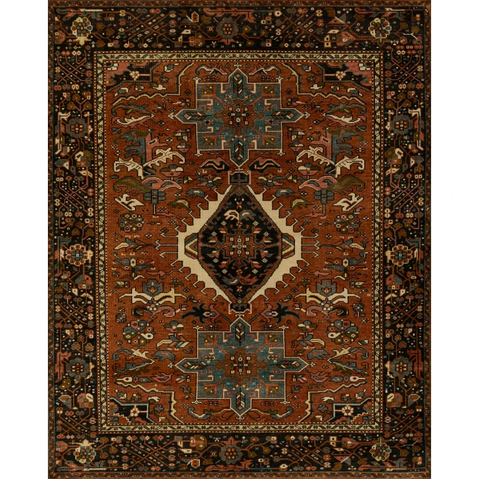 Momeni Karajeh KAJ-1 Red 9 ft. X 12 ft. Rectangle Rug