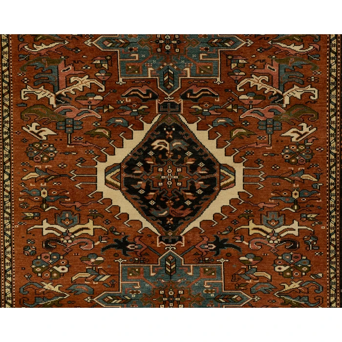 Momeni Karajeh KAJ-1 Red 9 ft. X 12 ft. Rectangle Rug