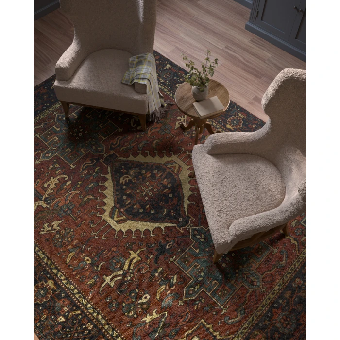 Momeni Karajeh KAJ-1 Red 9 ft. X 12 ft. Rectangle Rug
