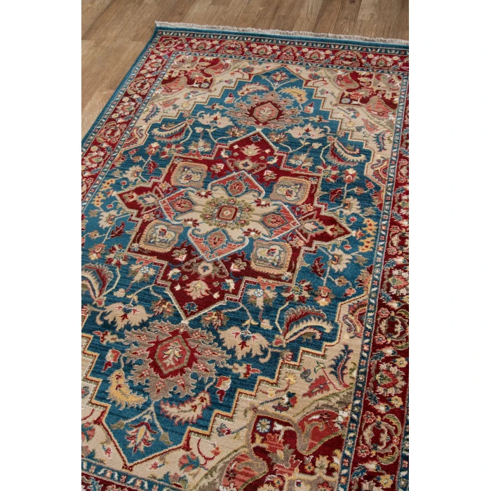 Momeni Lenox Area Rug LE-01 Blue 5' X 5' Round