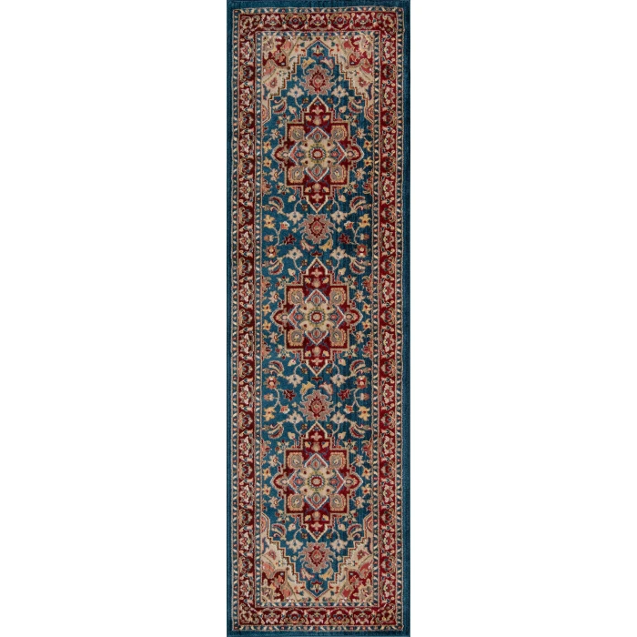 Momeni Lenox Area Rug LE-01 Blue 5' X 5' Round