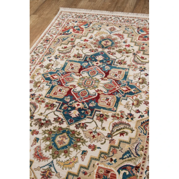 Momeni Lenox Area Rug LE-01 Ivory 5' X 5' Round