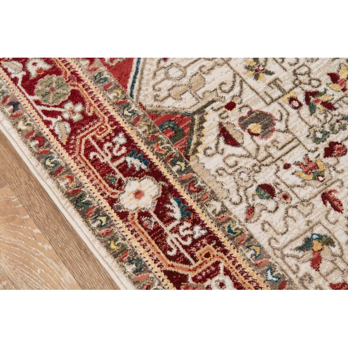 Momeni Lenox Area Rug LE-02 Red 5' X 5' Round