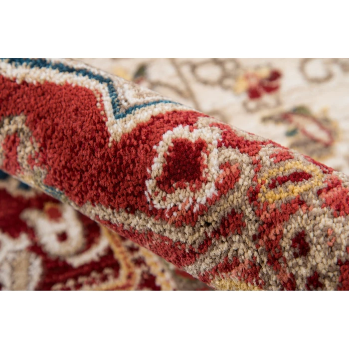 Momeni Lenox Area Rug LE-02 Red 5' X 5' Round
