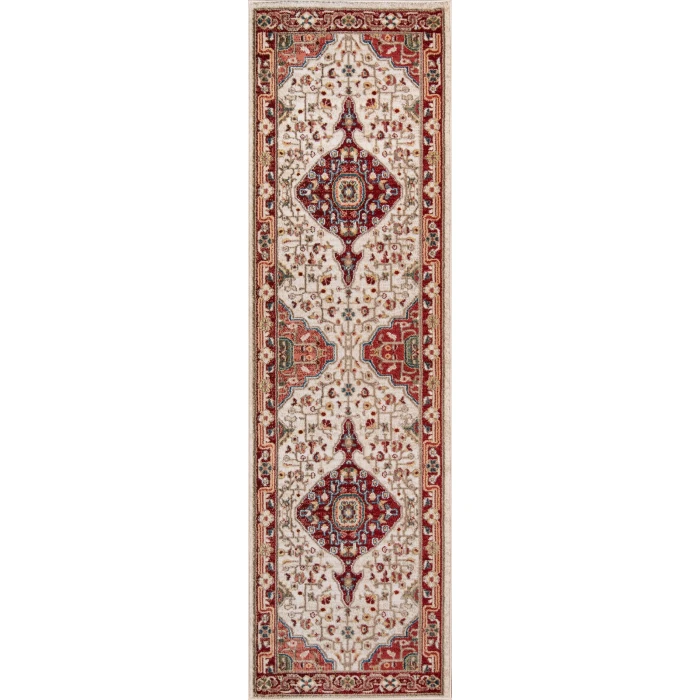 Momeni Lenox Area Rug LE-02 Red 5' X 5' Round