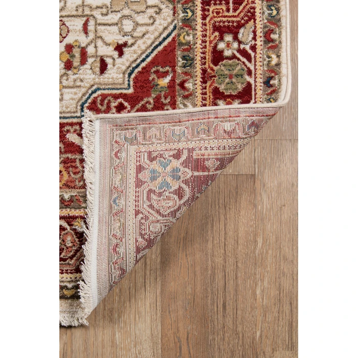 Momeni Lenox Area Rug LE-02 Red 5' X 5' Round