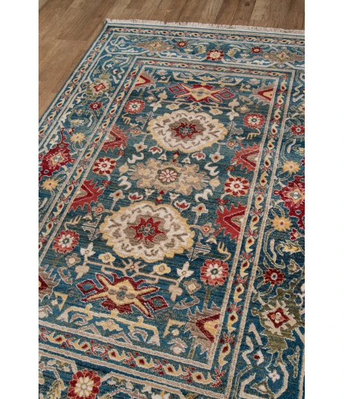 Momeni Lenox Area Rug LE-03 Blue 5' X 5' Round