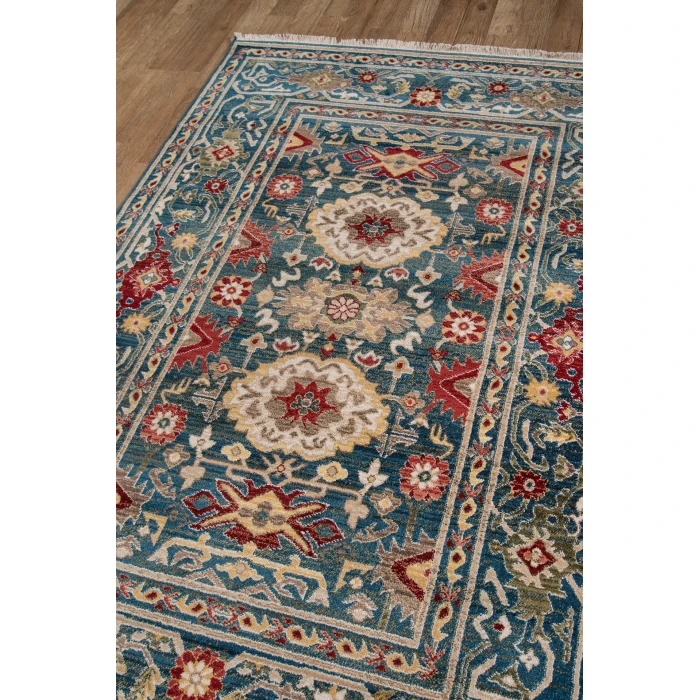 Momeni Lenox Area Rug LE-03 Blue 5' X 5' Round