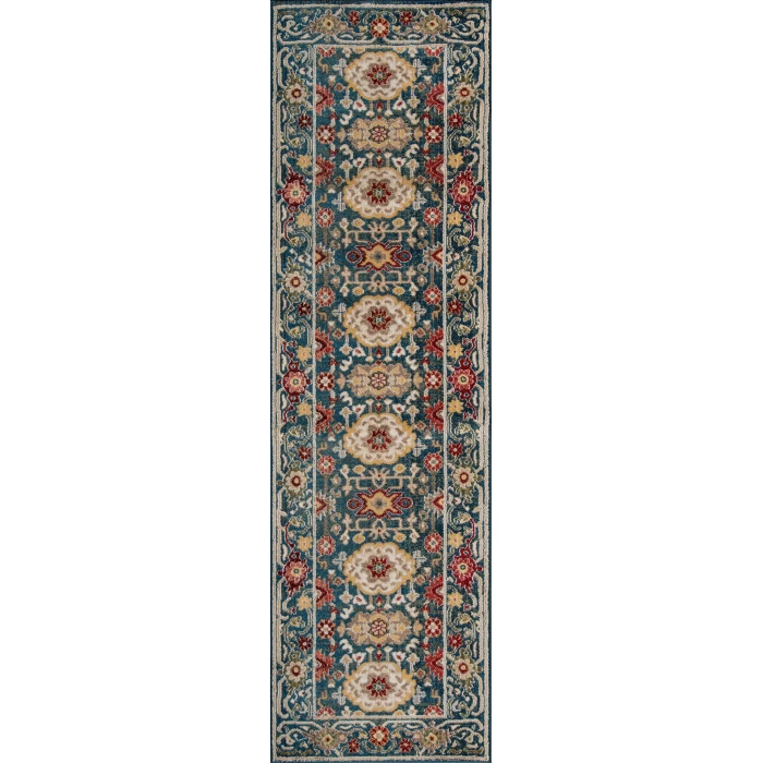 Momeni Lenox Area Rug LE-03 Blue 5' X 5' Round
