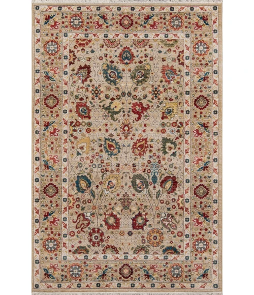 Momeni Lenox Area Rug LE-04 Ivory 5' X 5' Round