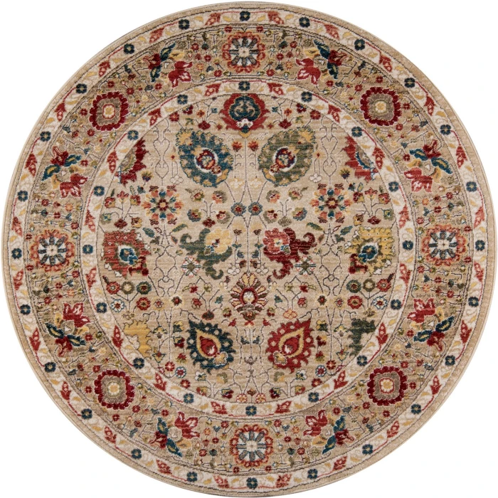 Momeni Lenox Area Rug LE-04 Ivory 5' X 7'5