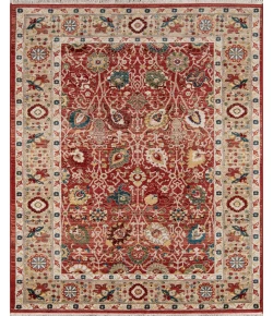 Momeni Lenox Le-04 Red Area Rug 5 ft. X 5 ft. Round