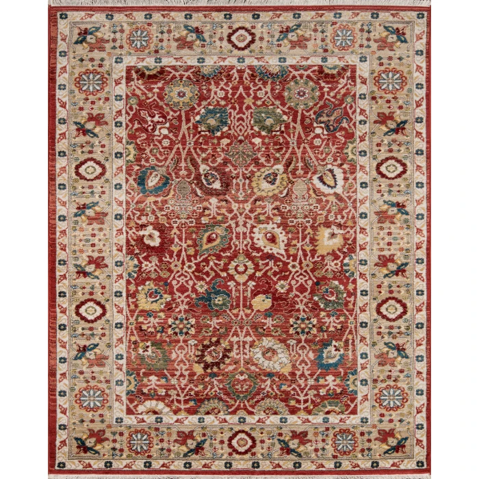 Momeni Lenox Area Rug LE-04 Red 5' X 7'5