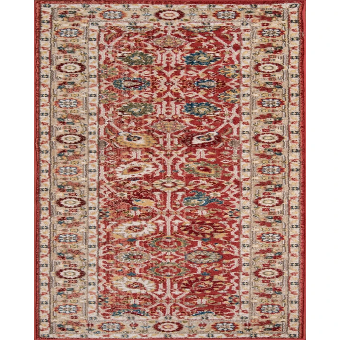 Momeni Lenox Area Rug LE-04 Red 5' X 7'5
