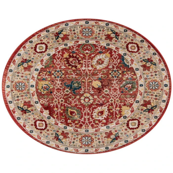 Momeni Lenox Area Rug LE-04 Red 5' X 7'5
