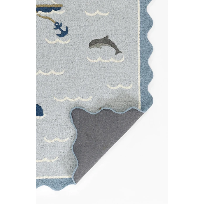 Momeni Lily Blue LIY-7 5ft. x 7ft.6in. Rect. Rug