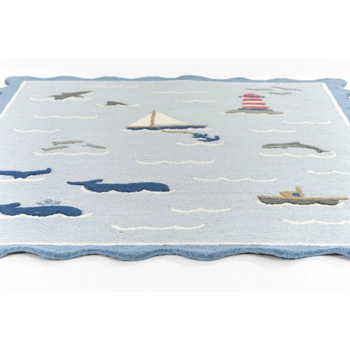 Momeni Lily Blue LIY-7 5ft. x 7ft.6in. Rect. Rug