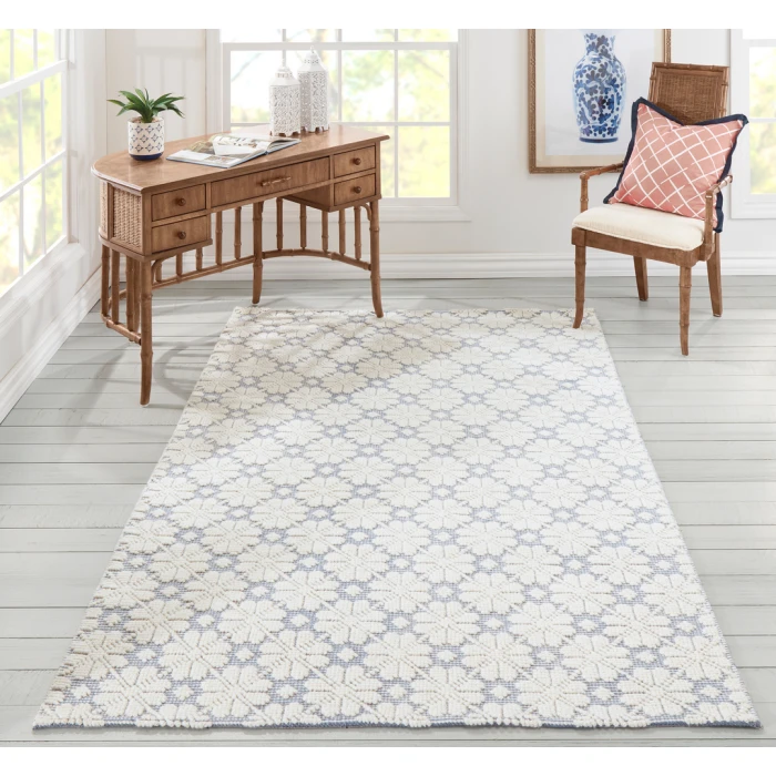 Momeni Lisbon Area Rug LIS-1 Seville Blue 5' X 8'