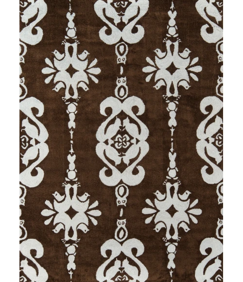 Momeni Lil Mo Classic Area Rug LMI-1 Baby Damask Baby Blue 4' X 6'