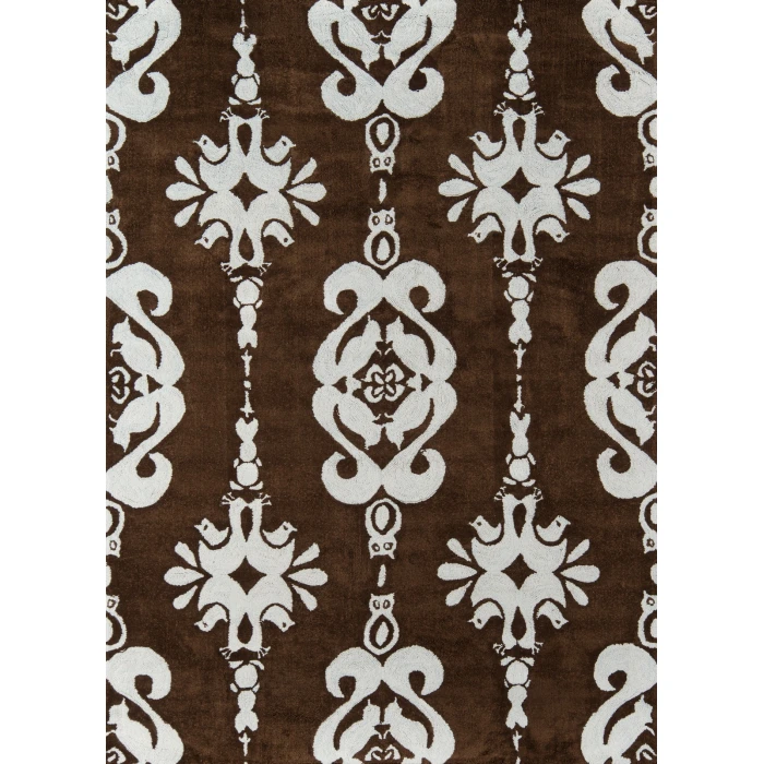 Momeni Lil Mo Classic Area Rug LMI-1 Baby Damask Baby Blue 4' X 6'
