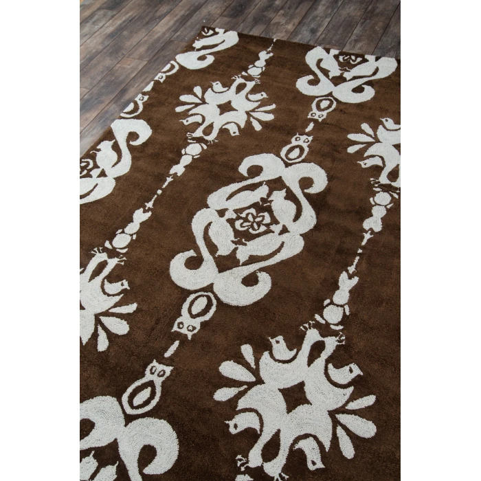 Momeni Lil Mo Classic Area Rug LMI-1 Baby Damask Baby Blue 4' X 6'
