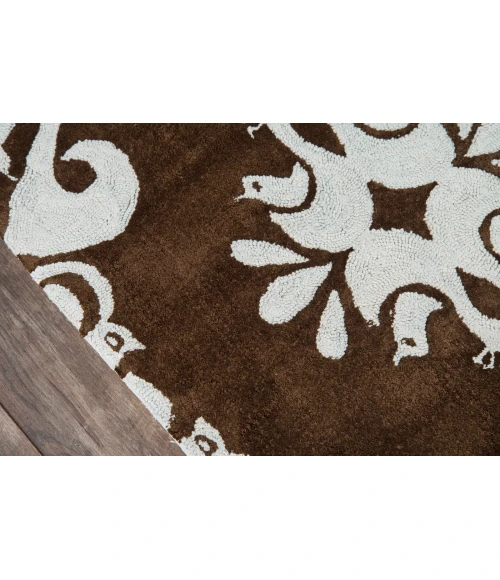 Momeni Lil Mo Classic Area Rug LMI-1 Baby Damask Baby Blue 4' X 6'
