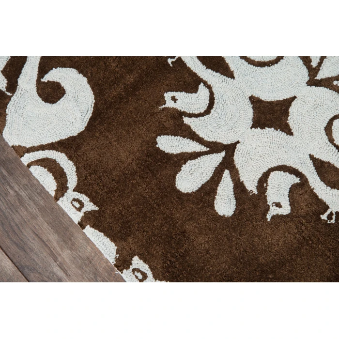 Momeni Lil Mo Classic Area Rug LMI-1 Baby Damask Baby Blue 4' X 6'