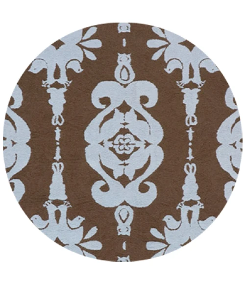 Momeni Lil Mo Classic Area Rug LMI-1 Baby Damask Baby Blue 4' X 6'