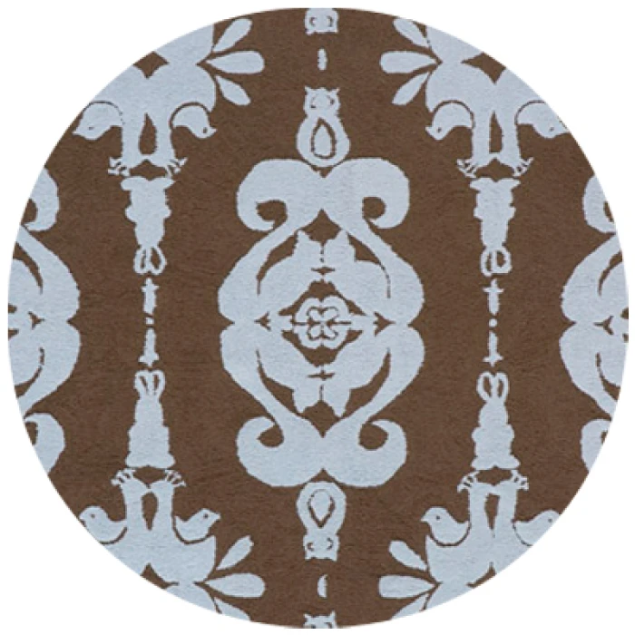 Momeni Lil Mo Classic Area Rug LMI-1 Baby Damask Baby Blue 4' X 6'