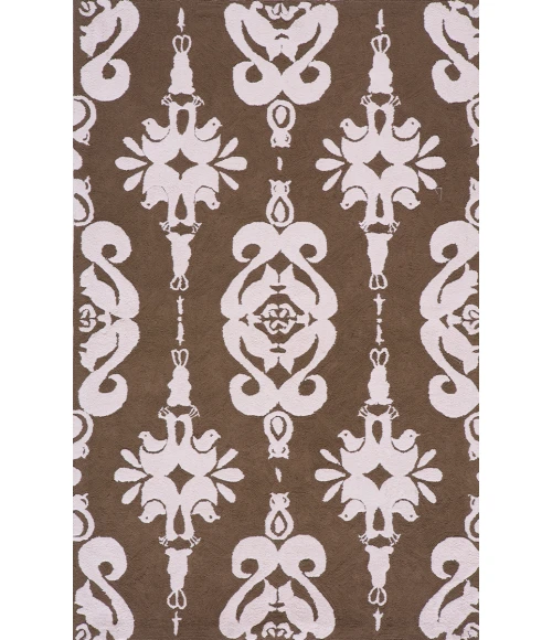 Momeni Lil Mo Classic Area Rug LMI-1 Baby Damask Soft Pink 5' X 7'