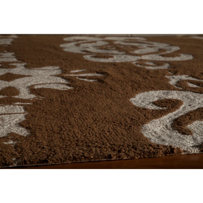 Momeni Lil Mo Classic Area Rug LMI-1 Baby Damask Soft Pink 5' X 7'