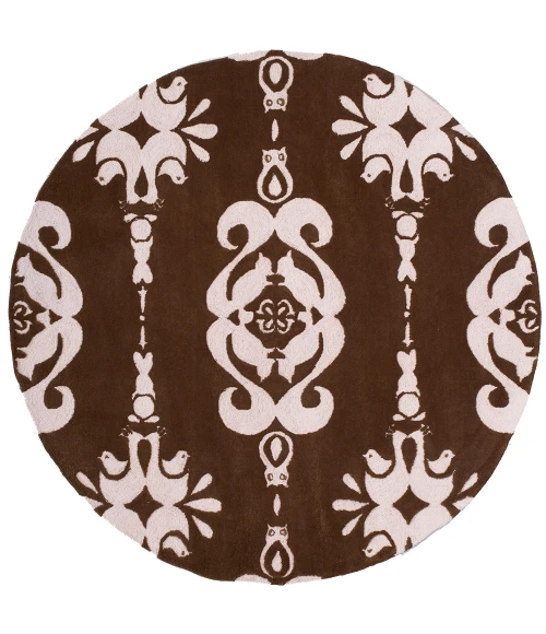 Momeni Lil Mo Classic Area Rug LMI-1 Baby Damask Soft Pink 5' X 7'