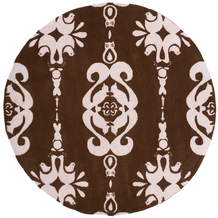 Momeni Lil Mo Classic Area Rug LMI-1 Baby Damask Soft Pink 5' X 7'