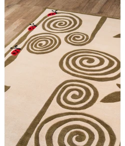 Momeni Lil Mo Whimsy Lmj-3 Ivory Area Rug 5 ft. X 5 ft. Round Round