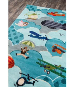 Momeni Lil Mo Whimsy Lmj10 Sky Area Rug 4 ft. X 6 ft. Rectangle